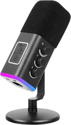 VCOM XLR/USB Gaming Microphone for PC, Dynamic Computer Mic for Streaming by VCOM