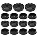 15PCS Cable Grommets, 1-1/4" Desk Hole Cover Petal Shaped Buckle Type Nylon by EASYEAH