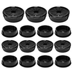 15PCS Cable Grommets, 1-1/4" Desk Hole Cover Petal Shaped Buckle Type Nylon by EASYEAH