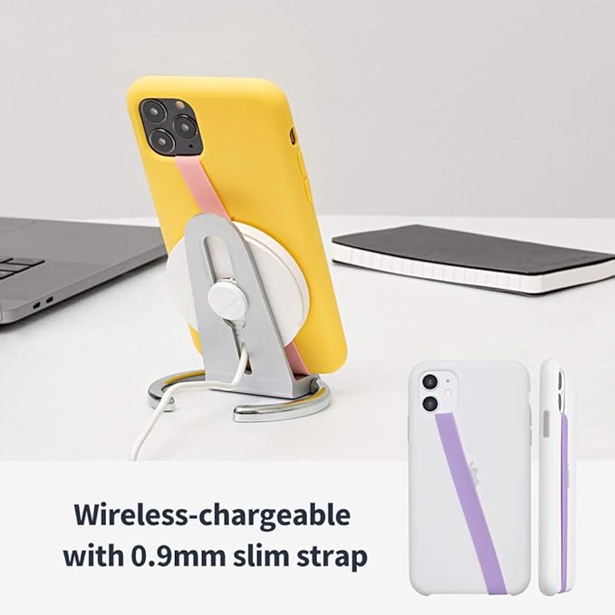 Sinjimoru Stretchable Silicone Phone Strap, Flexible and Elastic Grip Holder - Image 4
