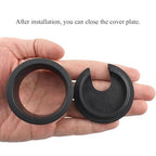HAHIYO 2Pcs 1.77Inch/45mm Black ABS Plastic U-Shaped Desk Grommet Wire Grommet - Image 7