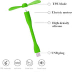 Mini USB Fan, Portable Pocket Fan USB-A Powered Little Cooler, Quiet Operation - Image 2