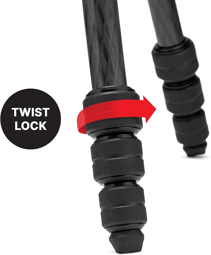 Manfrotto Befree Advanced AS, Camera Travel Tripod Kit, Twist Lock, Compatible - Image 6