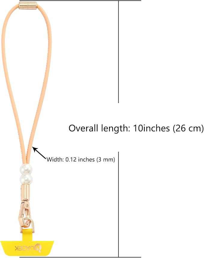 Vachetta Leather wristlet strap Phone Charm - Image 5