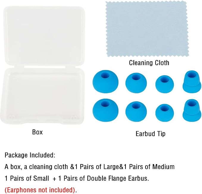 Silicone Earbud Tips Replacement Eartips Earbuds Cap Eartips Tips Compatible - Image 7