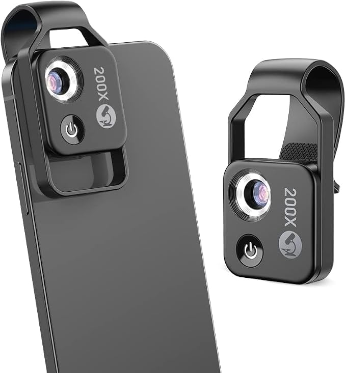 APEXEL 200X Phone Microscope Lens, Nano Zoom Phone Micro Lens by Apexel