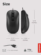 Lenovo 100 Wired USB Computer Mouse - Image 6