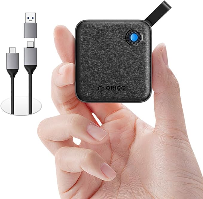 ORICO Portable SSD 4 TB with 2 in 1 USB C Cable, External Solid State Drives - Image 4