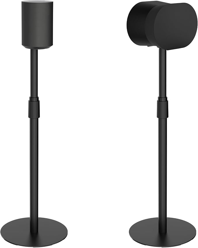 Adjustable Height Speaker Stands Compatible by Pegzone