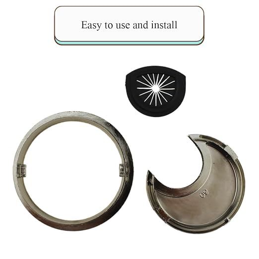 HAHIYO 2Pcs 2.4Inch/60mm Brushed Silver Zinc Alloy Desk Grommet Wire Grommet - Image 7