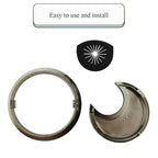 HAHIYO 2Pcs 2.4Inch/60mm Brushed Silver Zinc Alloy Desk Grommet Wire Grommet - Image 7
