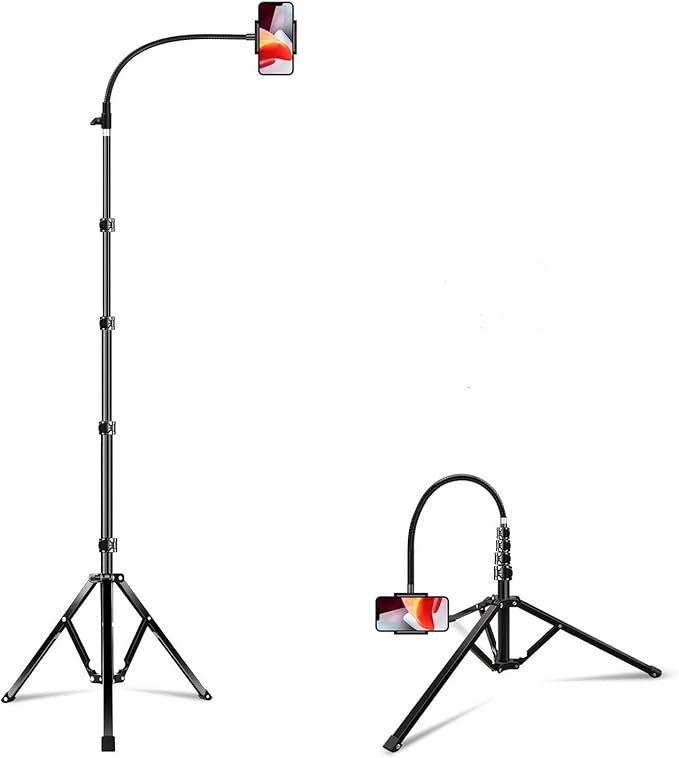 Elitehood 6.7 Feet Tall Phone Tripod, Heavy Duty Metal iPhone Tripod Stand by Builtyourelitelive