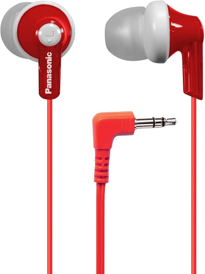 Panasonic ErgoFit Wired Earbuds, 3.5mm Jack In-Ear Headphones Wired by Panasonic