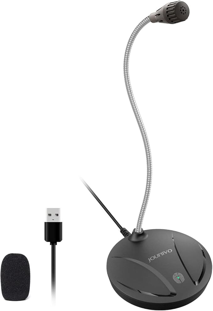 JOUNIVO USB Microphone for Computer, PC/Laptop Mic, Mute Button by JOUNIVO
