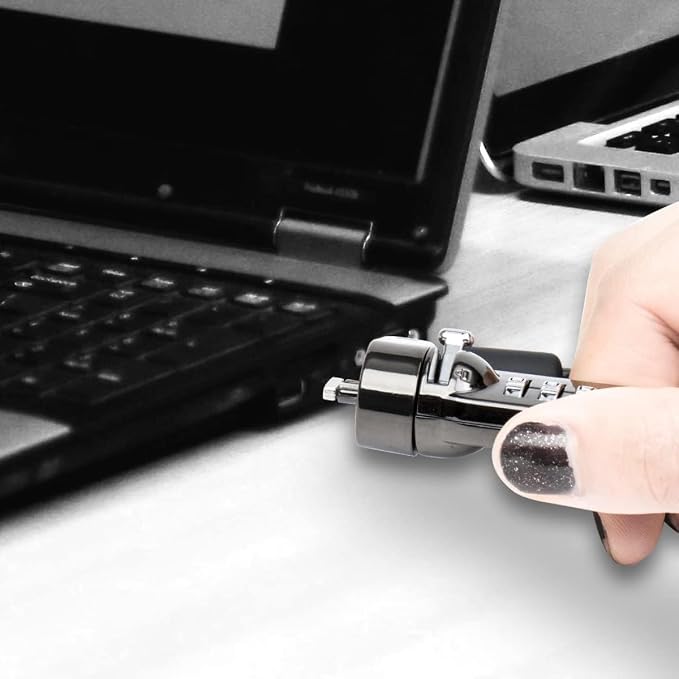 I3C Laptop Cable Lock 4 Digital Combination Lock Security Computer Cable Lock - Image 6