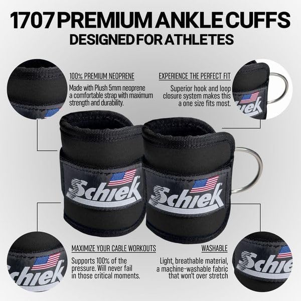 Schiek Sports 1707 Ankle Cuffs - Image 3