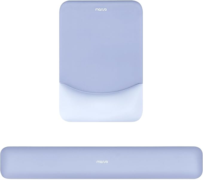 MOSISO Wrist Rest Support for Mouse Pad&Keyboard Set, Rectangular Ergonomic by MOSISO