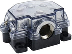 2pc Power Distribution Block Car Audio 1 in 5 Ways Out Car Audio Distributions - Image 9