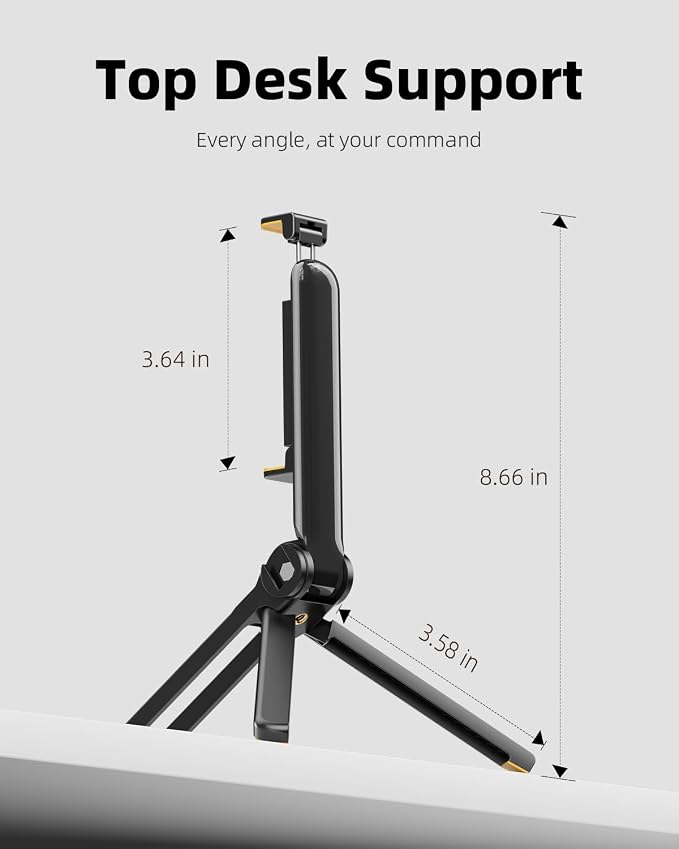 TODI Phone Tripod, Foldable Mini Desk Stand - Image 3