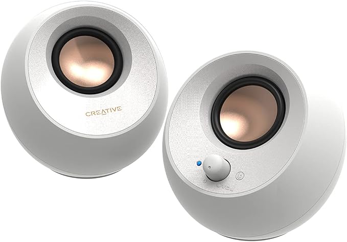 Creative Pebble V3 Minimalistic 2.0 USB-C Desktop Speakers by CreativeLabs