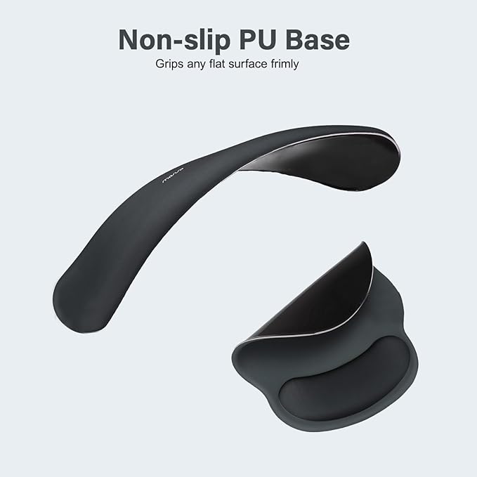 MOSISO Wrist Rest Support for Mouse Pad&Keyboard Set, Circle Curved Ergonomic - Image 5