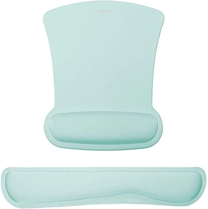MOSISO Wrist Rest Support for Mouse Pad & Keyboard Set, Ergonomic Mousepad by MOSISO
