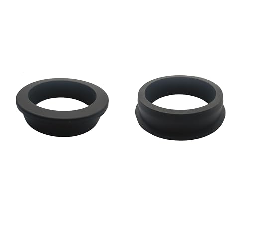 2 pcs 2-1/2" Drill Hole，2-1/16" ID Black Silicone Top hat Rubber Grommets by Unknown