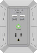 USB Wall Charger, Surge Protector, QINLIANF 5 Outlet Extender by QINLIANF