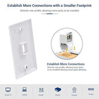 Cat6 RJ45 Keystone Jacks Toolless 25-Pack, Female RJ45 Connectors, Ethernet - Image 6