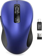 Trueque Wireless Mouse for Laptop, 2.4GHz Ergonomic Computer Mouse by Trueque