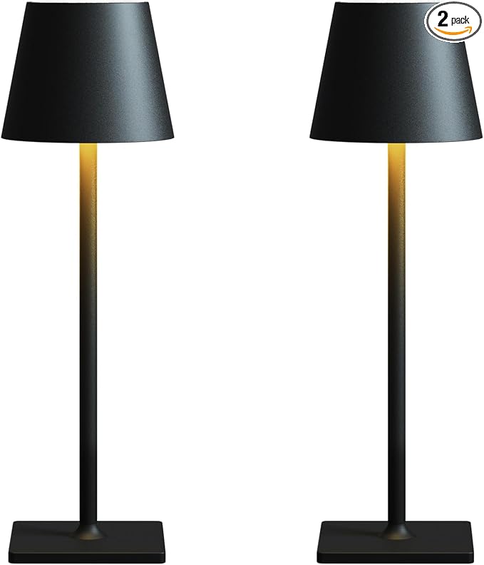 Cordless Table Lamp Rechargeable Lamps: 6000mAh Battery Operated Table Lamp by Fizrice