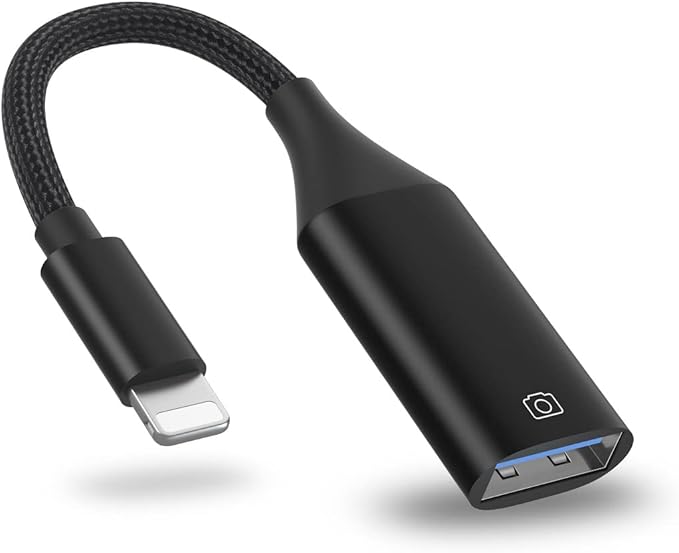 IVSHOWCO Camera Adapter for iPhone, iPad to USB OTG Cable Adapter, Supports USB by IVSHOWCO