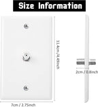 1-Port TV Cable Wall Plate F Connector Wall Plate Coax Wall Plate Video Wall - Image 4