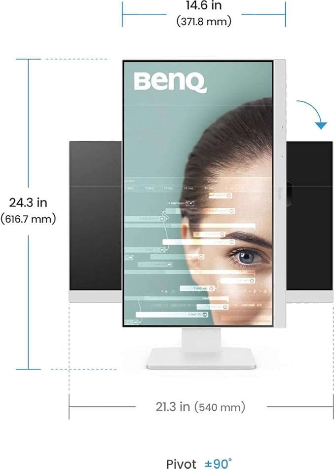 BenQ GW2486TC Office USB hub Monitor 24" 1080p | Coding Mode | IPS | Eye-Care - Image 3