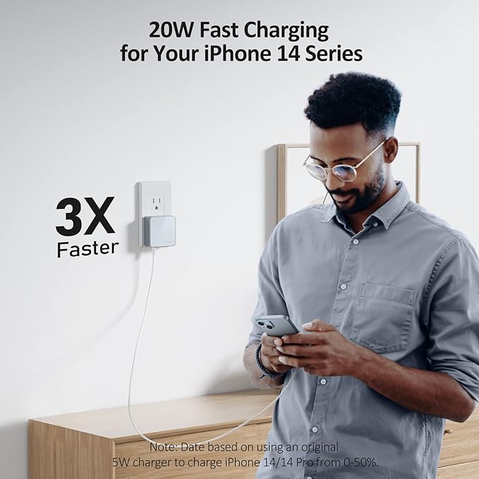 Nekmit USB C Charger, Thin Flat 52W 4-Port Fast Wall Charger - Image 3