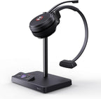 Yealink WH62 DECT Mono Teams Wireless Headset, 525 ft Range Work Headphone by RedefineYourWorkplace