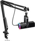 FIFINE XLR/USB Gaming Microphone Set, Dynamic PC Mic by FIFINE