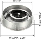uxcell Cable Hole Cover, 2Inch/50mm Zinc Alloy Desk Wire Cord Cable Grommets - Image 2