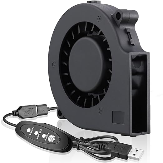 GDSTIME 75mm USB Fan, 75mm x 15mm Blower Fan, 5V DC Brushless Cooling Fan by GDSTIME