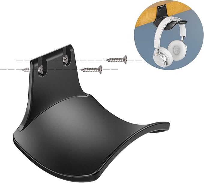 2-Pack Never Fall Headphone Hooks Hanger Wall Mount, Headset Holder Stand - Image 3