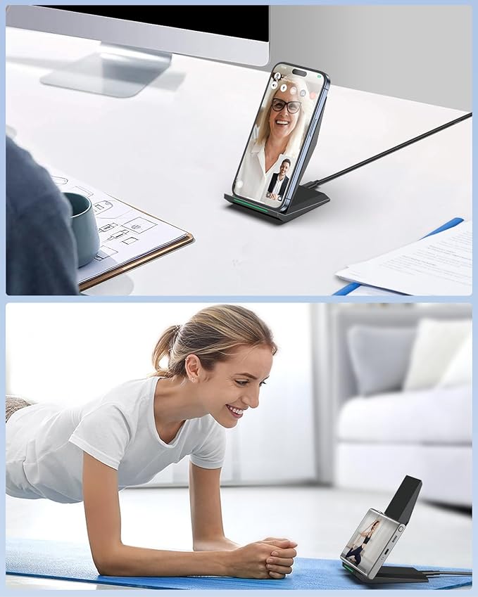 Fast Wireless Charger, NANAMI Qi Certified Wireless Charging Stand - Image 6
