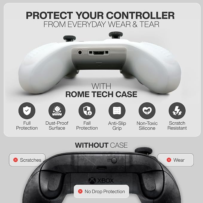 for Xbox Controller Series X/S Silicone Protective Cover, Soft Skin Xbox - Image 5