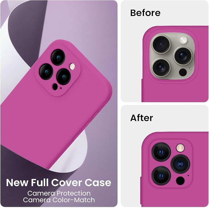 FireNova Designed for iPhone 15 Pro Case, Silicone Upgraded Phone Case with - Image 3