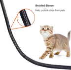 ZhiYo 6.6ft - 4/5 inch Cable Sleeve, Cord Wrap Wire Protector Tubing - Image 5