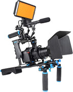 Shoulder Rig Stabilizer Kit, Aluminum Alloy Camera Stabilizer Cage by Fydun