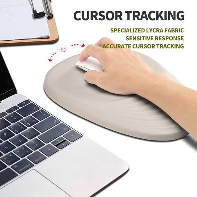 Hokafenle Ergonomic Mouse Pad Wrist Support, Terraced Slope Carpal Tunnel Wrist - Image 5