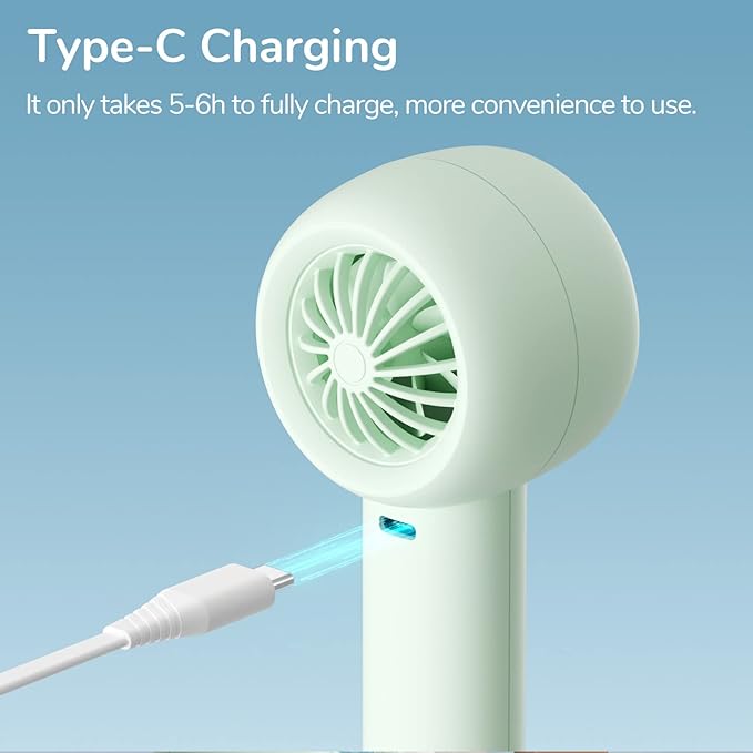 JISULIFE Mini Portable Fan-Bladeless Safe Design, Powerful Turbo Handheld Fan - Image 7