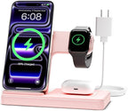 Wireless Charger Stand Charging Station: 3 in 1 Charger Stand Multiple Devices by GETPALS