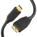 CableCreation 1FT*2 USB C to Micro B Cable, 10Gbps Speed External Hard Drive by CableCreation