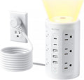 Power Strip Tower with Night Light, 15W Surge Protector Power Strip with USB by anntane